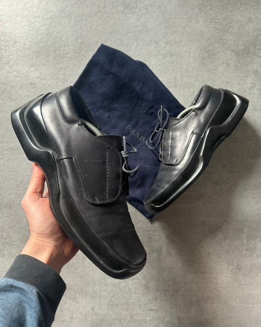 FW1999 Prada Black Low Premium Leather Boots (43) - 1