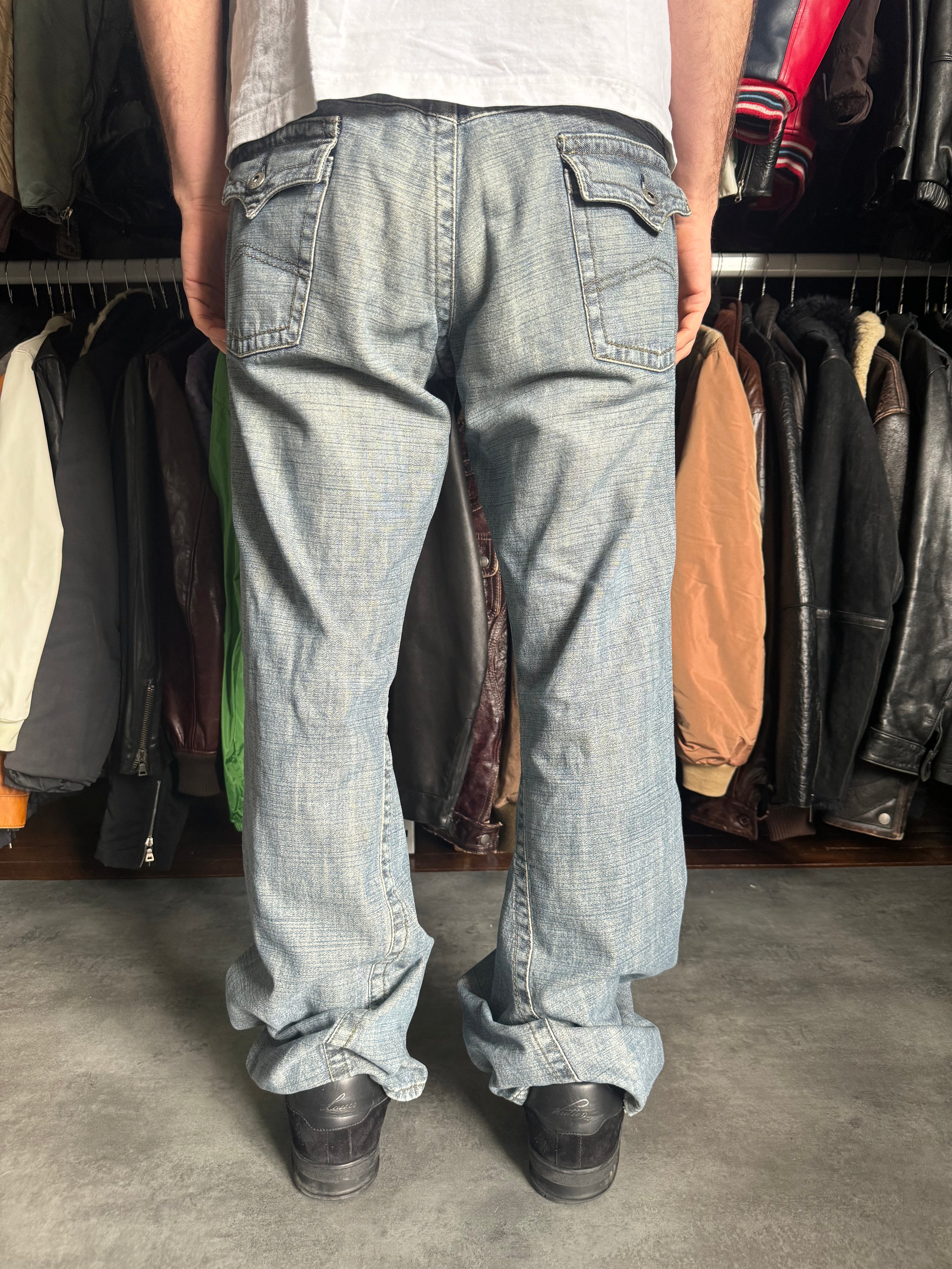 2000s Armani Relaxed Large Straight Jeans (XL) - 4