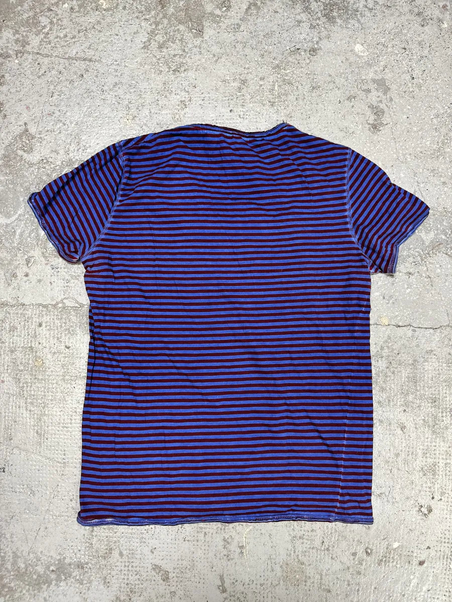 WLG by Giorgi Brato Blue & Red Striped Star T-Shirt AAUJQBP 8