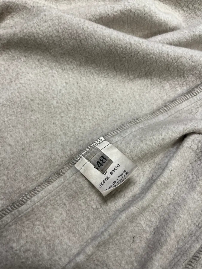WLG by Giorgio Brato Grey Brut Avant-Garde Zip-up Hoodie uENgeXL 11