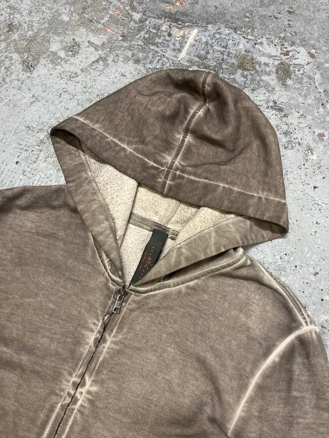 WLG by Giorgio Brato Grey Brut Avant-Garde Zip-up Hoodie uENgeXL 4