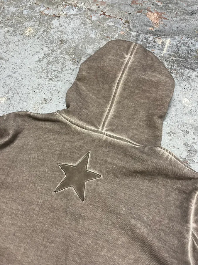 WLG by Giorgio Brato Grey Brut Avant-Garde Zip-up Hoodie uENgeXL 7