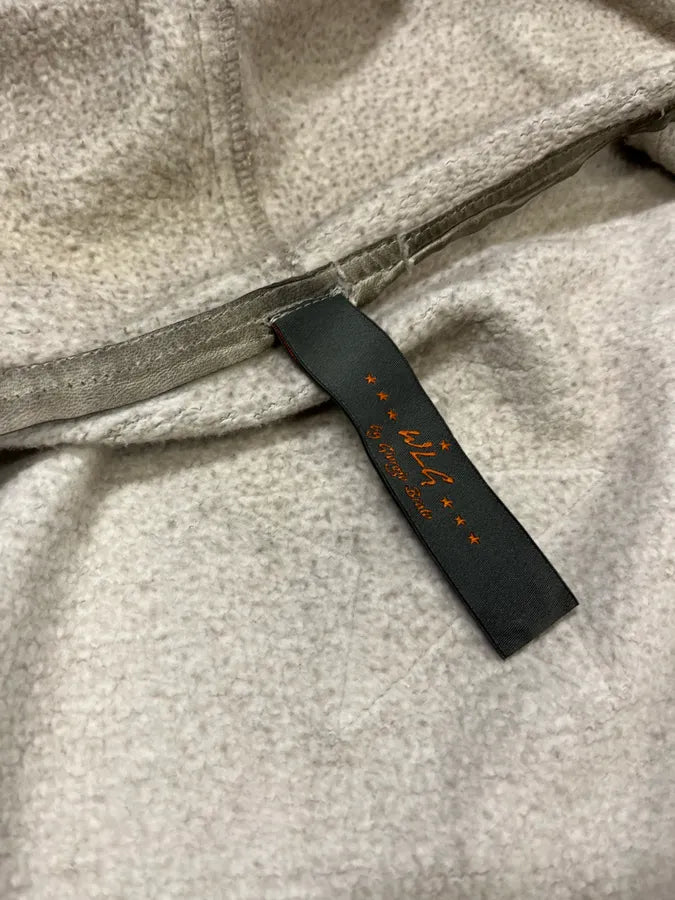 WLG by Giorgio Brato Grey Brut Avant-Garde Zip-up Hoodie uENgeXL 8