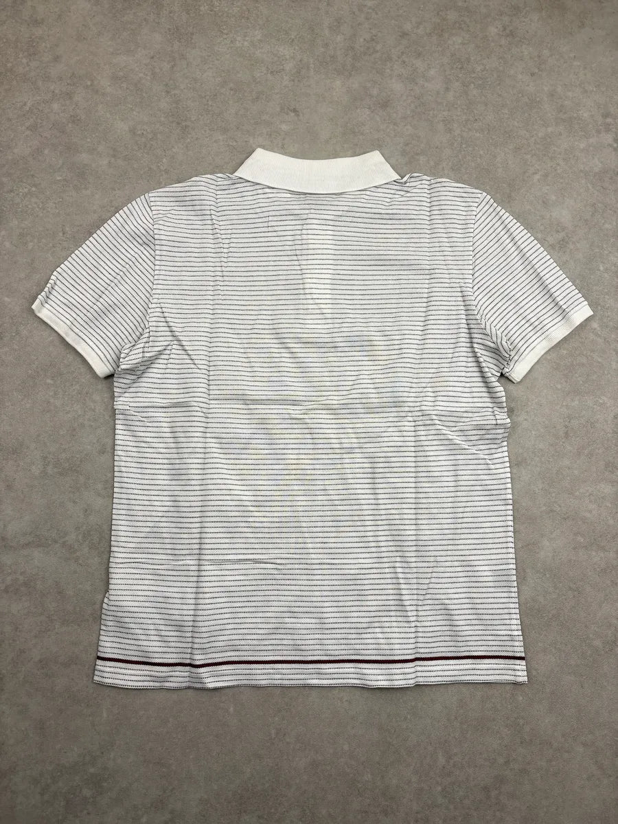 2010s Gucci White Fine Stripe Knit Polo wpbCeRIt 5