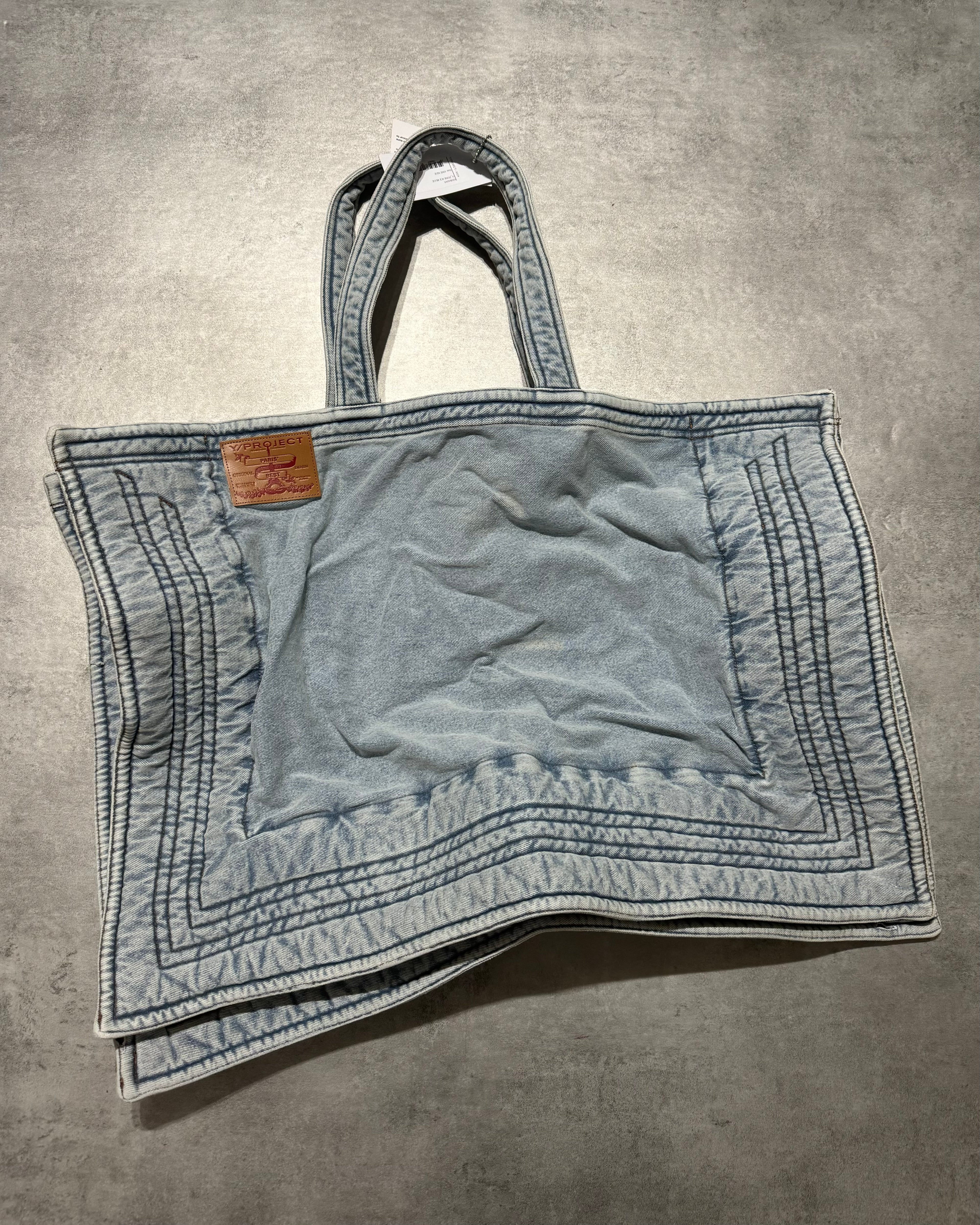 SS2024 Y/Project Ice Blue Denim Extra Cabas Bag (OS) - 11