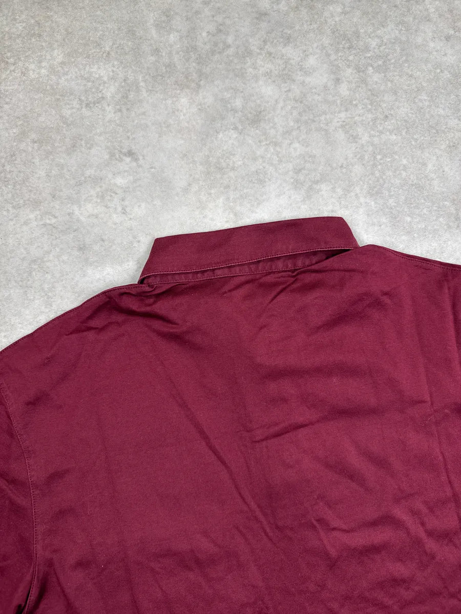 2010s Prada Burgundy Chest Pocket Polo wtERGoLP 7