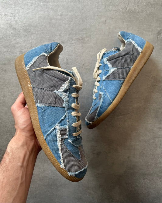 AW2017 Maison Margiela Replica Washed Denim Patchwork Shoes (44) - 1