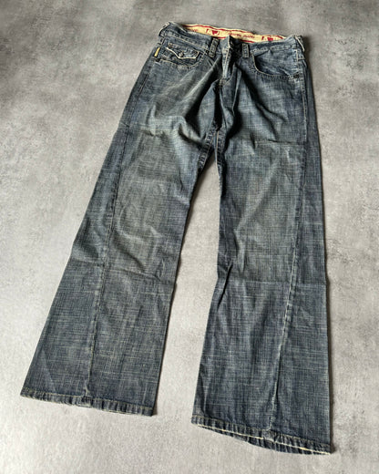 2000s Armani Aero Flared Eclipse Denim Jeans  (L) - 10