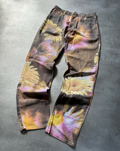 2000s Roberto Cavalli Flowers Power Pants  (M) - 7