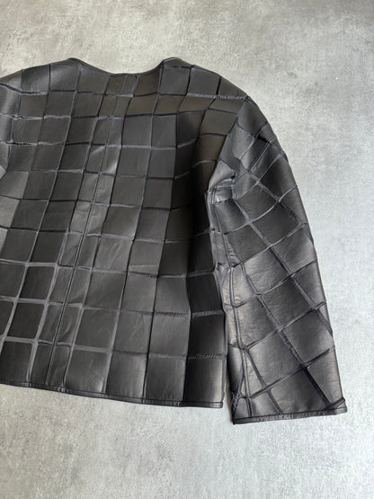 SS2013 Giorgio Armani Black Squared Top Light Jacket (XS/S) - 9