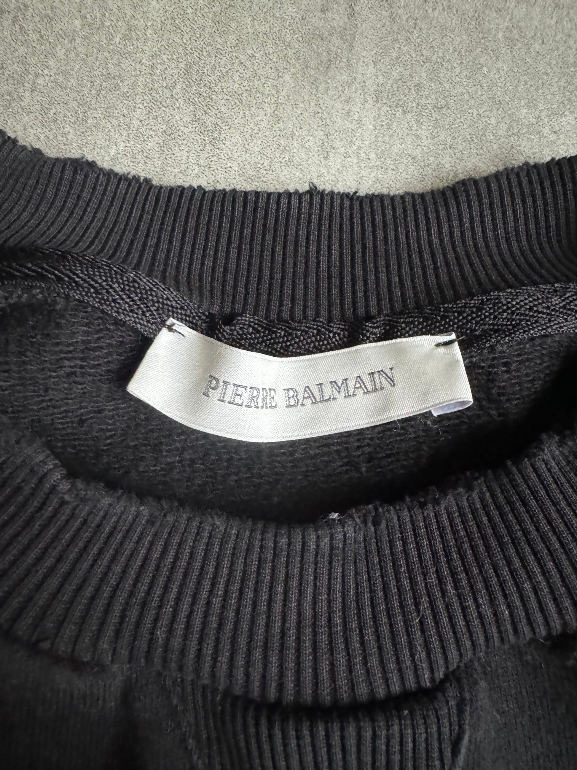 2000s Pierre Balmain Arm Zips Black Avant-Garde Sweater (S) - 10