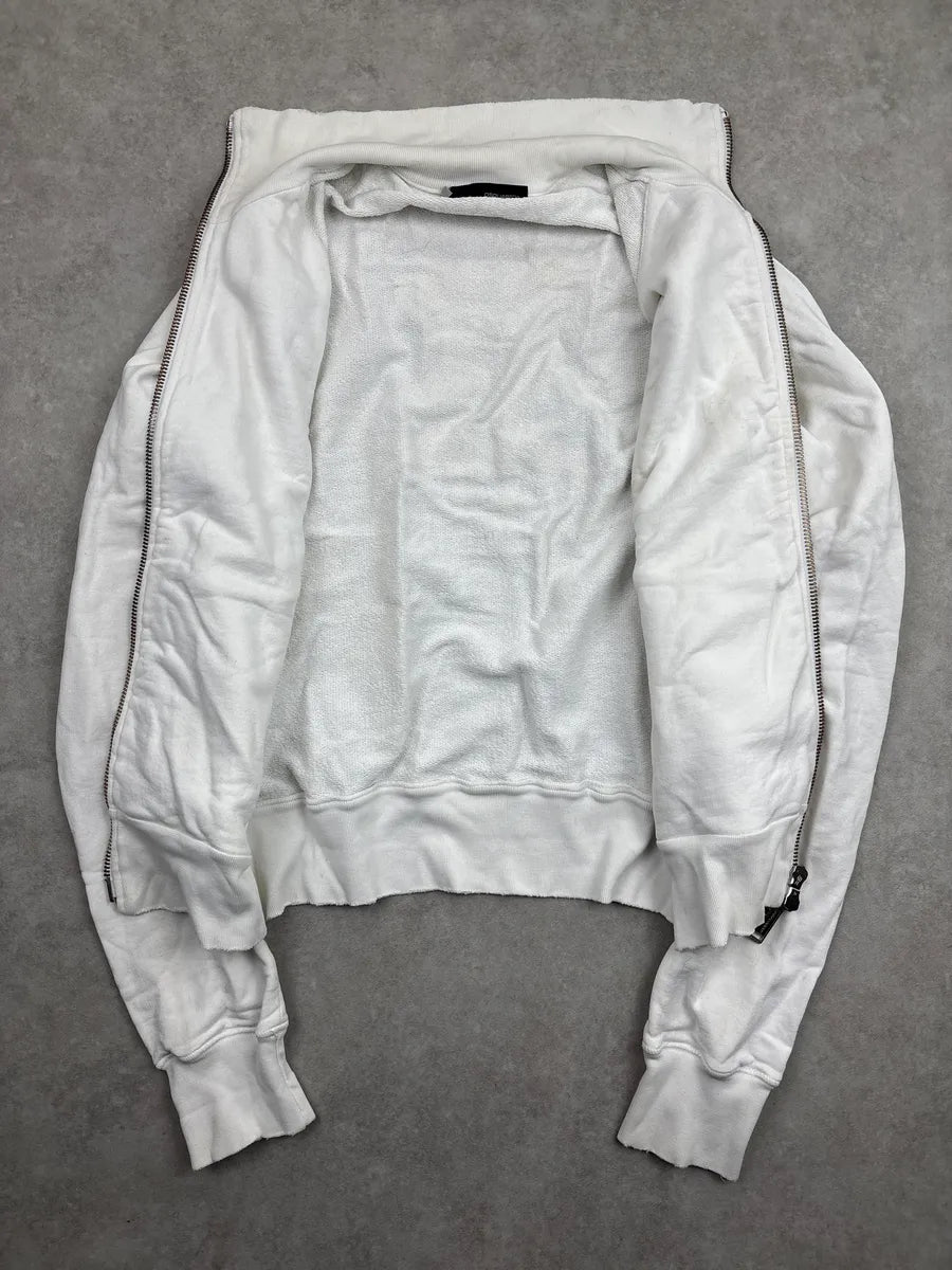 SS2005 Dsquared2 White Swallow Floral Zip-Up Light Jacket xDdTPdmp 4
