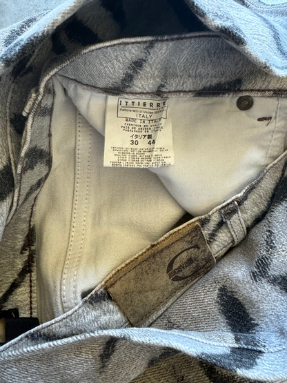 SS2002 Cavalli Zebra Camel Faded Pants (S) - 5