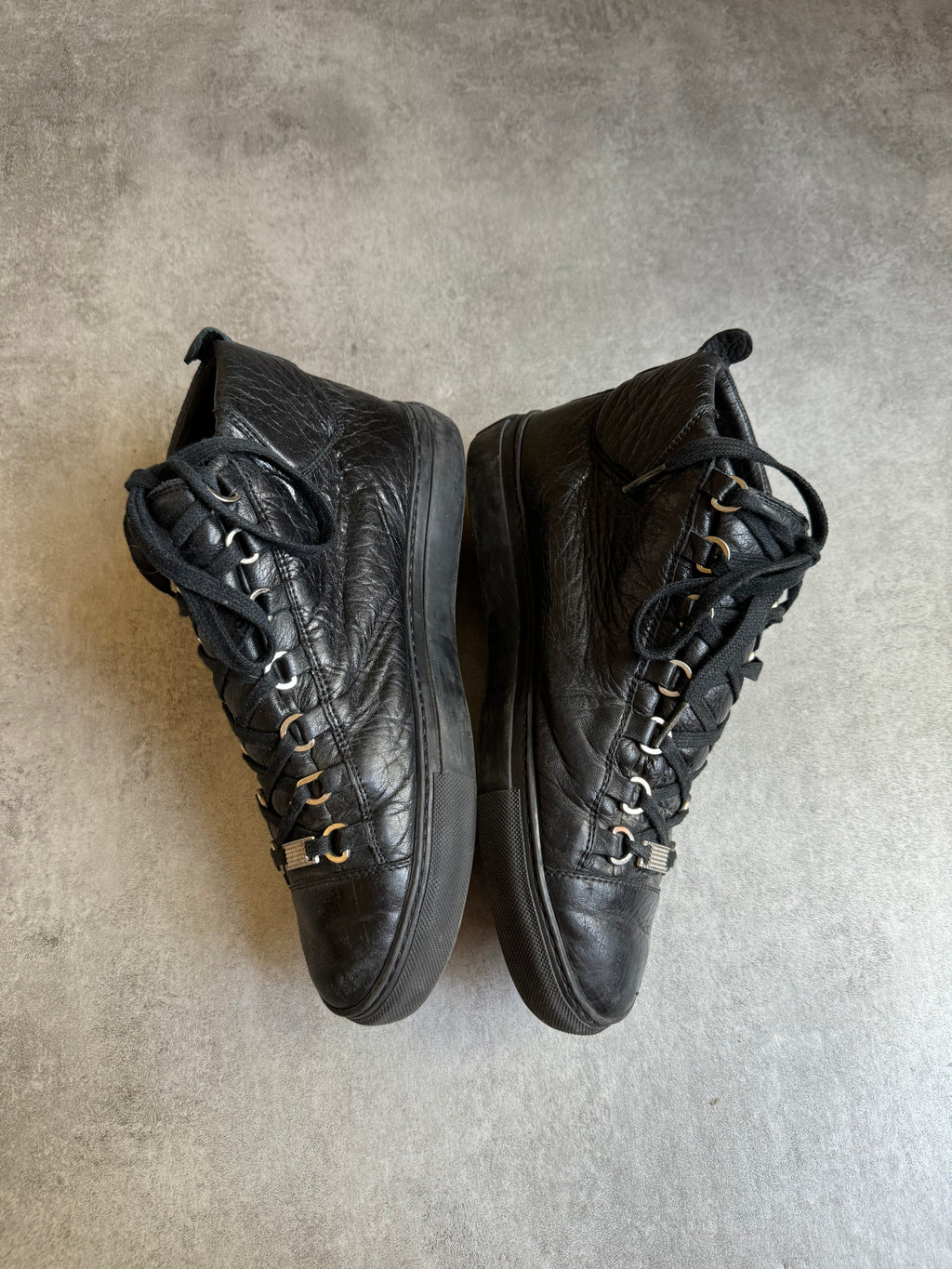 Balenciaga Arena High Black Leather (41) - 6
