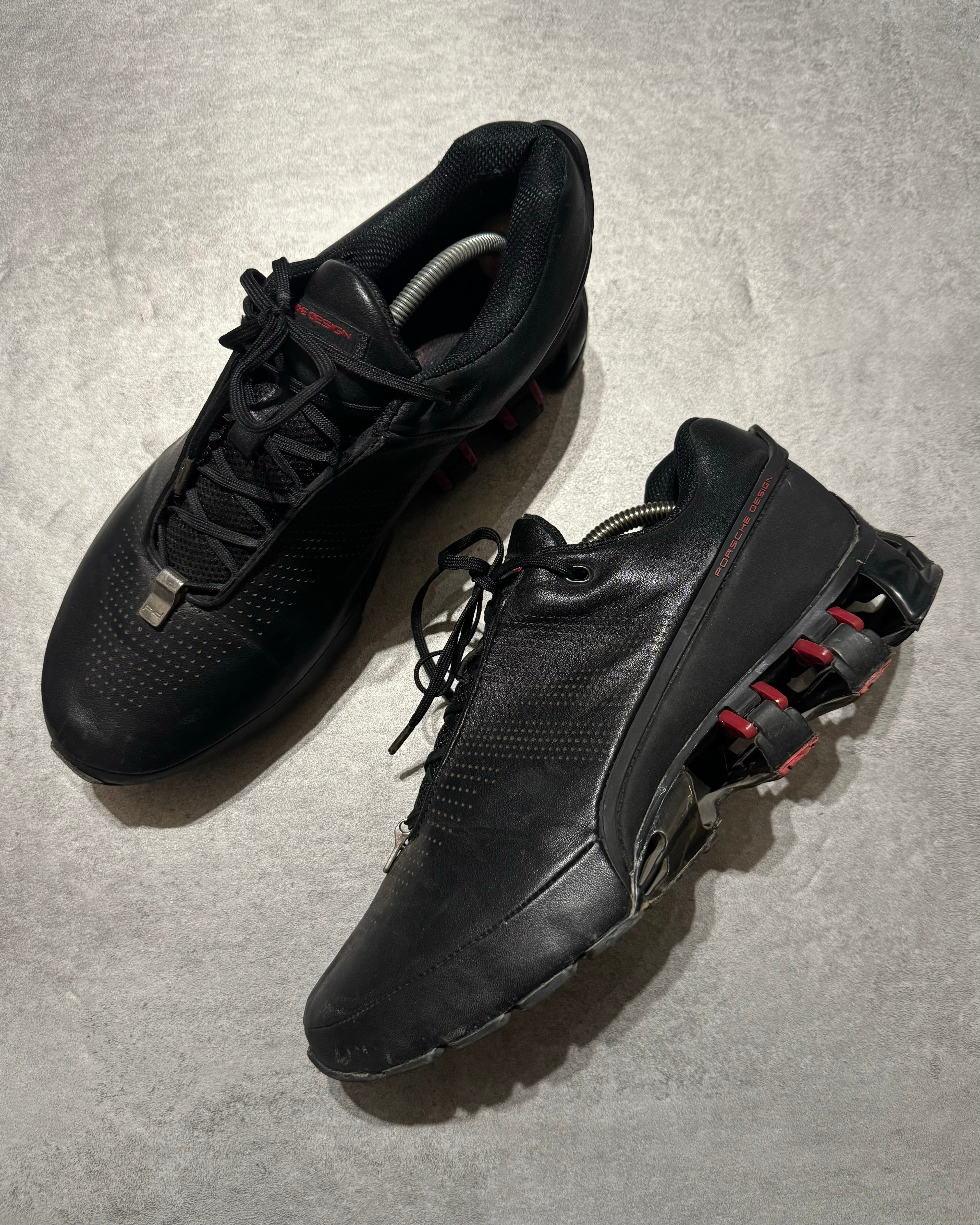 2011 Adidas x Porsche Design P5000 Bounce S2 Black & Red Sneakers (43) - 2