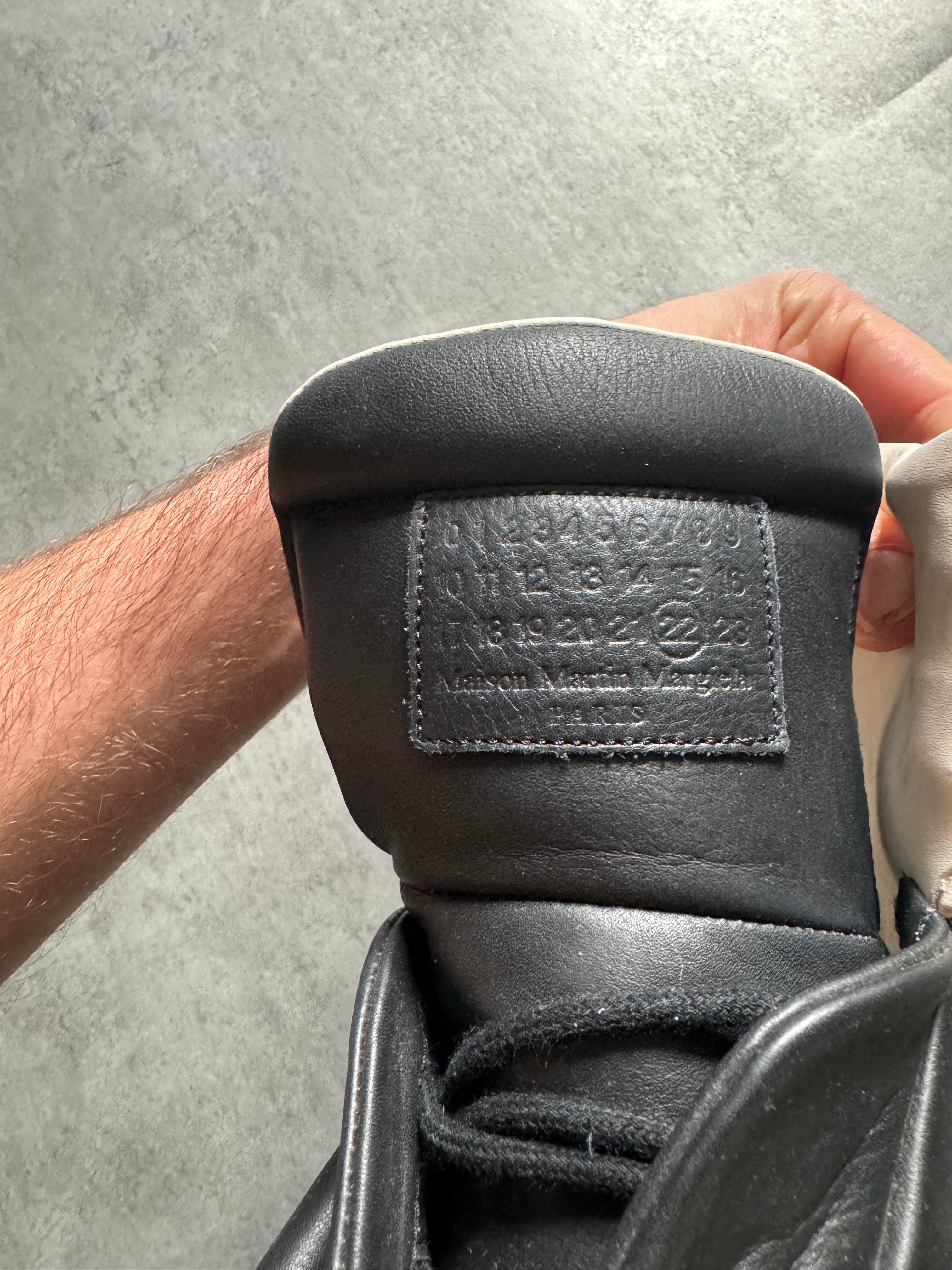 Maison Margiela Future High Leather Black Top (40) - 8