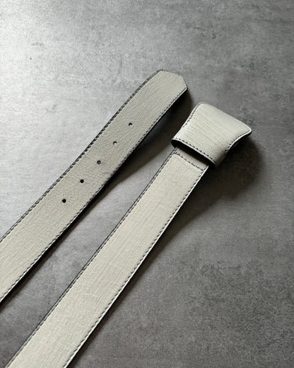 AW2012 Maison Margiela H&M Hand Painted White Cracked Belt (OS) - 2
