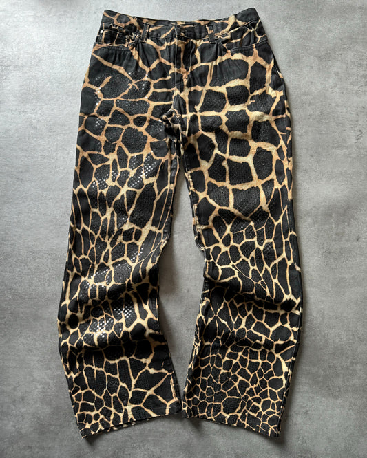 FW2001 Roberto Cavalli Seisma Guava Pants (M) - 1