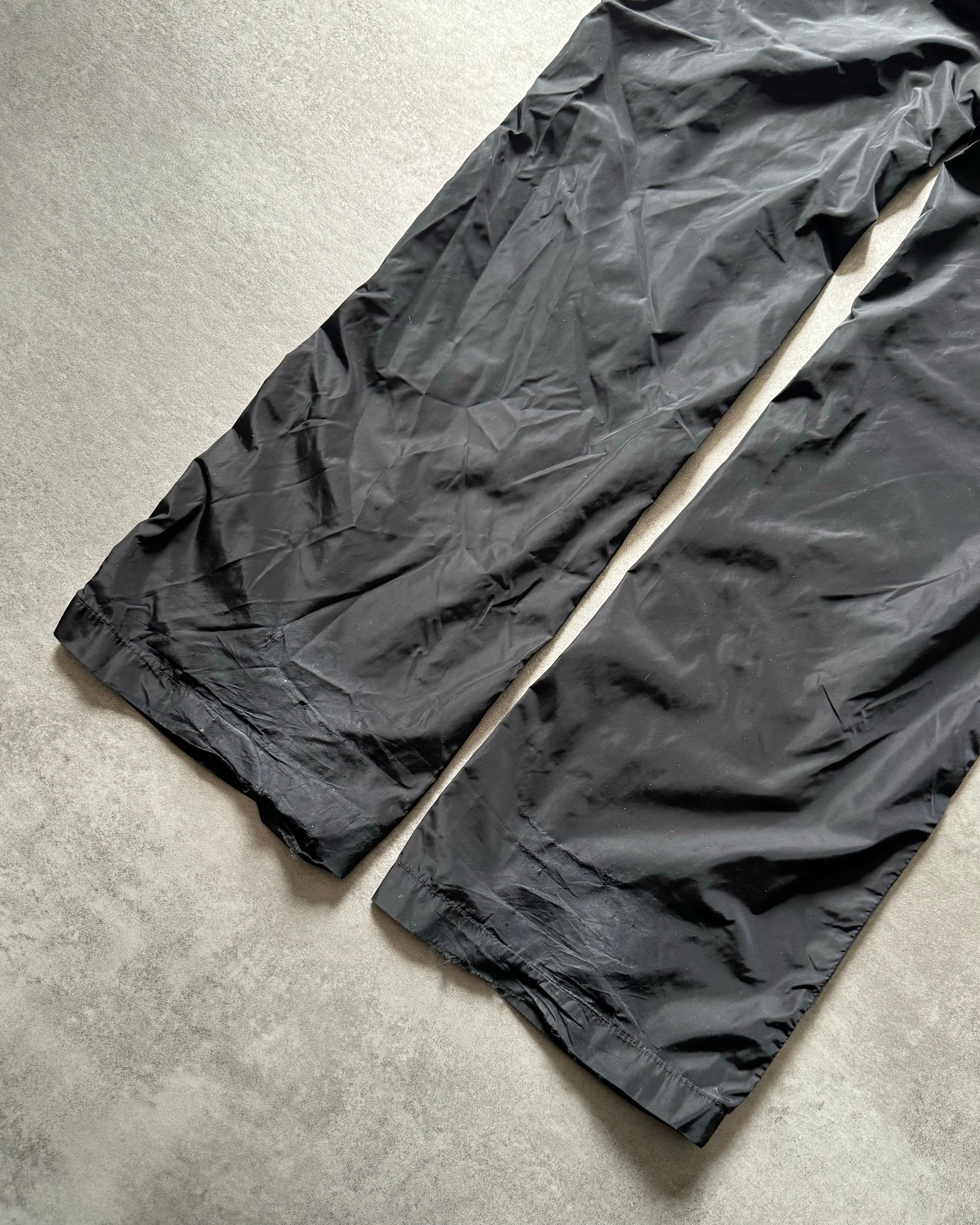 AW2005 Prada Linea Rossa Nylon Black Soft Pants (M) - 6