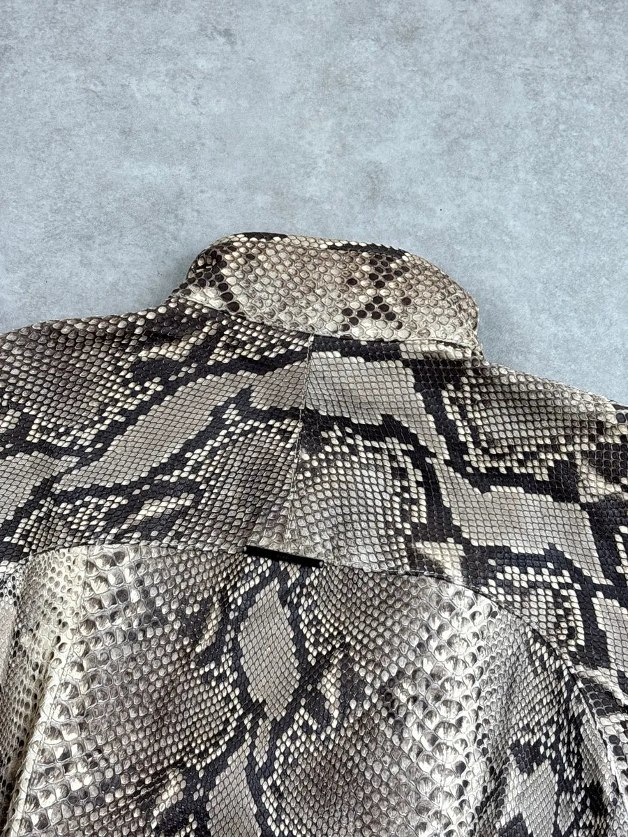 SS2000 Gucci Python Leather Zip-Up Light Jacket by Tom Ford xTewrrVx 10