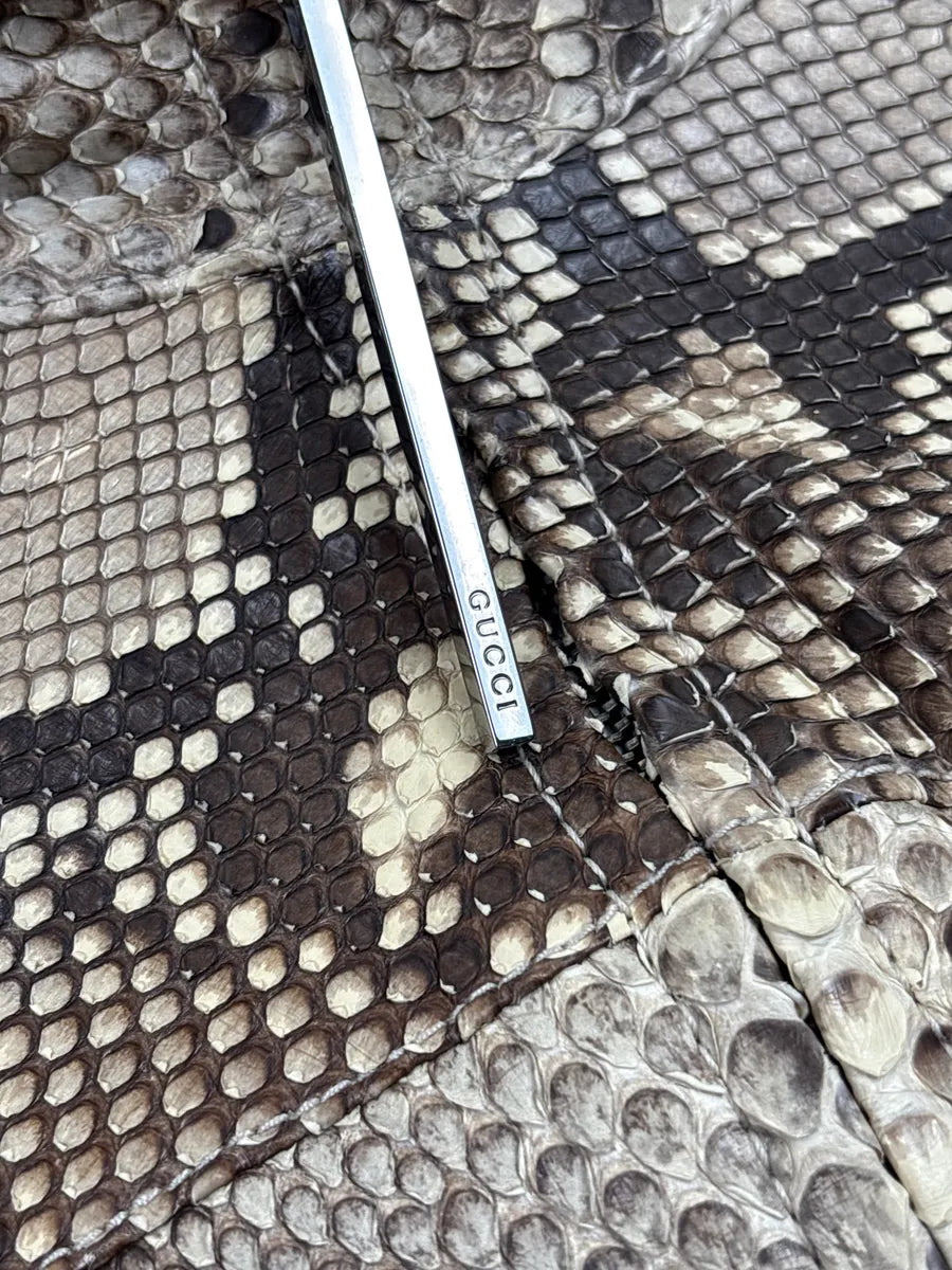 SS2000 Gucci Python Leather Zip-Up Light Jacket by Tom Ford xTewrrVx 9
