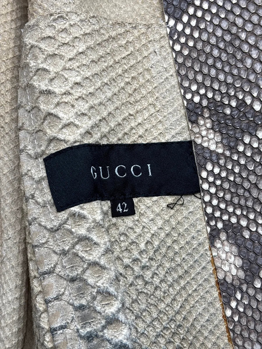 SS2000 Gucci Python Leather Zip-Up Light Jacket by Tom Ford xTewrrVx 13