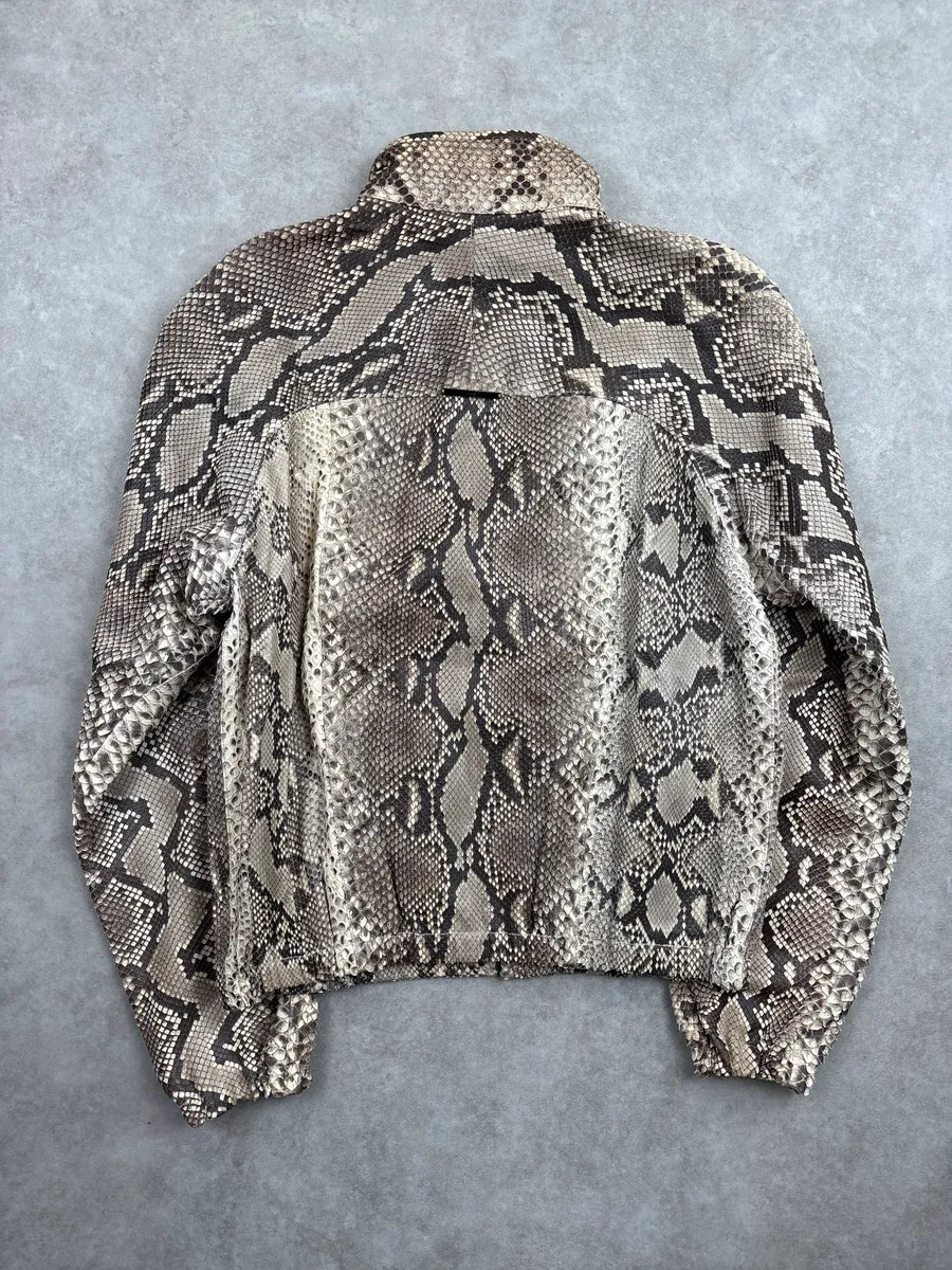 SS2000 Gucci Python Leather Zip-Up Light Jacket by Tom Ford xTewrrVx 5