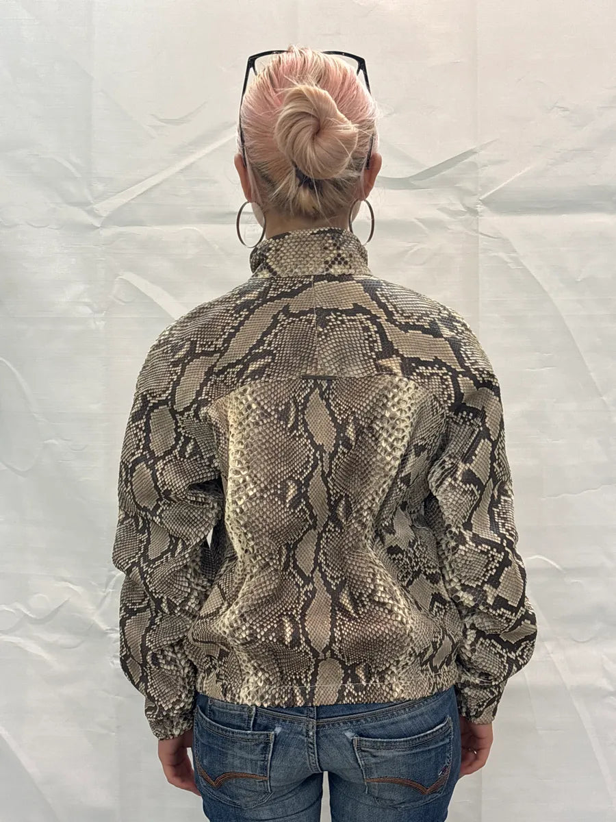 SS2000 Gucci Python Leather Zip-Up Light Jacket by Tom Ford xTewrrVx 3