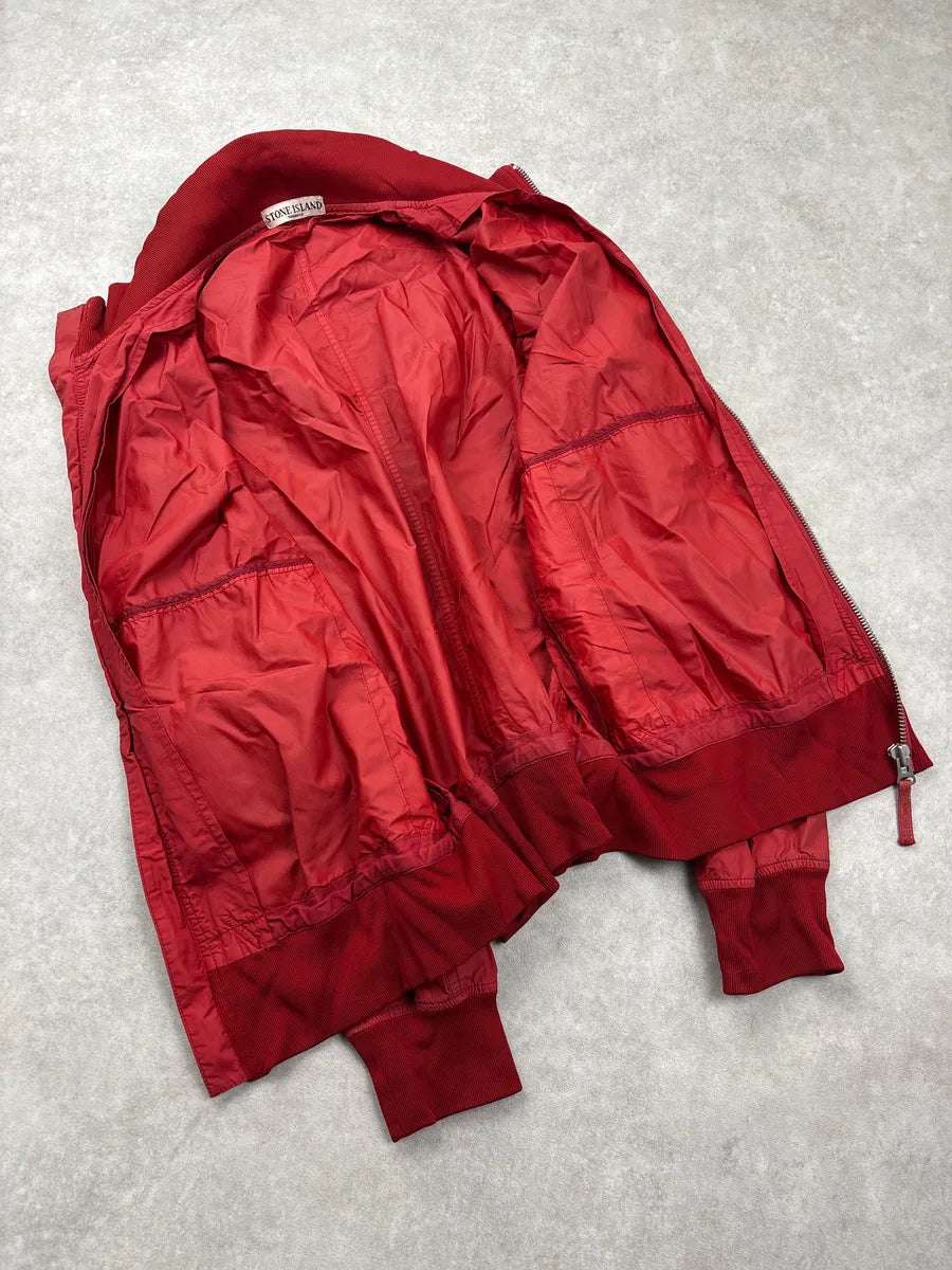 Stone Island Red Nylon Bomber Jacket xaECGzyy 7