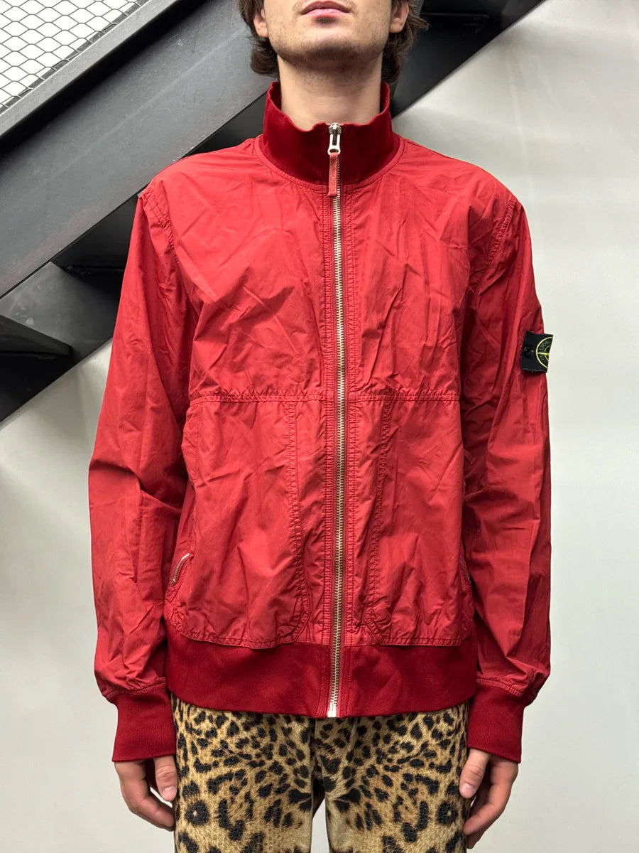 Stone Island Red Nylon Bomber Jacket xaECGzyy 1
