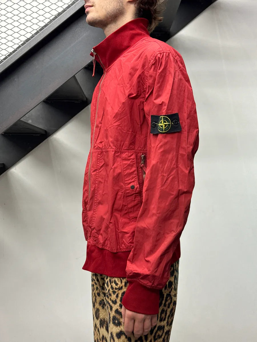 Stone Island Red Nylon Bomber Jacket xaECGzyy 2