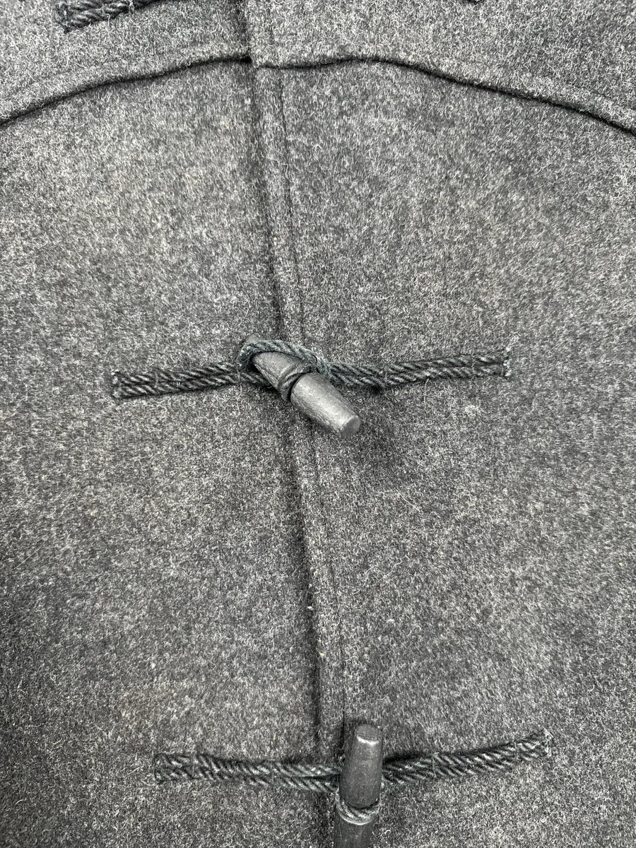 AW2010 Givenchy Grey Wool Hooded Tartan Lined Toggle Coat xaZjtMLk 10