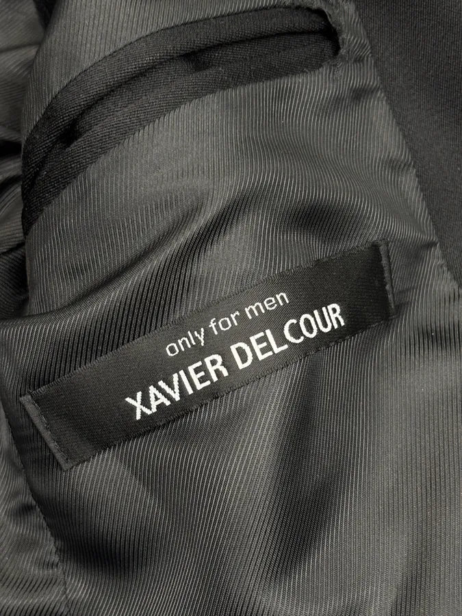 2000s Xavier Delcour Black Classy Trench Coat kJrUWHD 10