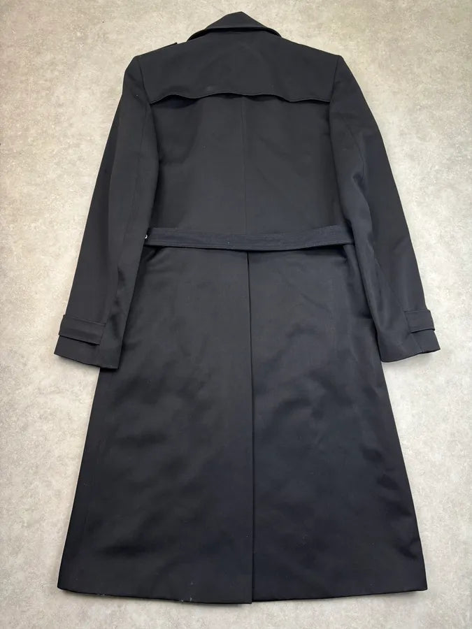 2000s Xavier Delcour Black Classy Trench Coat kJrUWHD 4