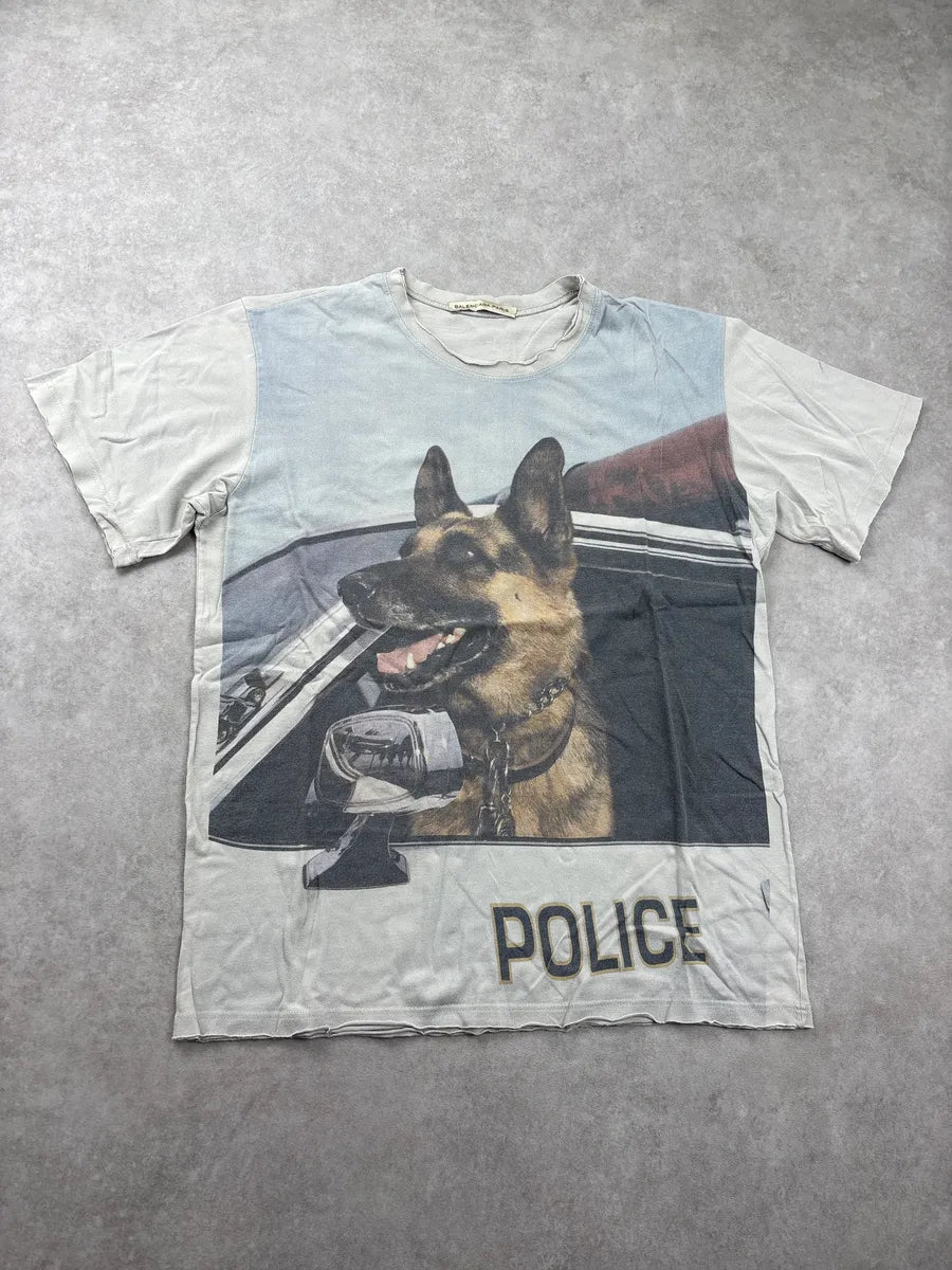 2000s Balenciaga Grey German Shepherd Police T-Shirt xmBQwlQY 0