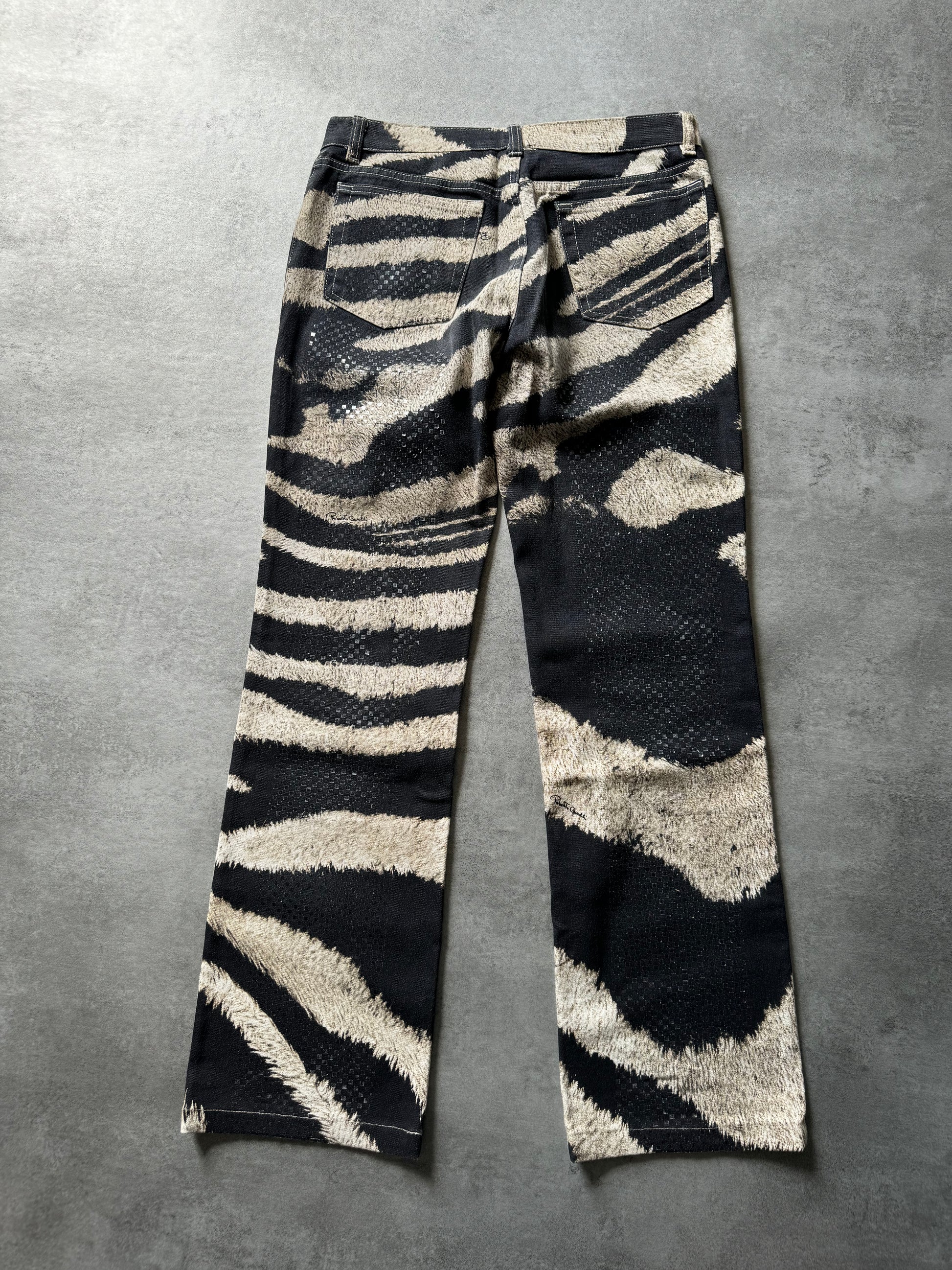 SS2000 Roberto Cavalli Zebra Relaxed Pants (M) - 7