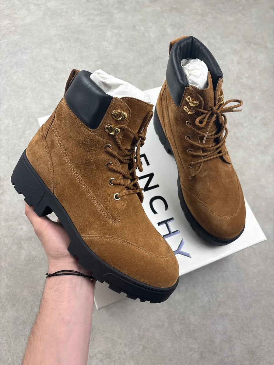 Givenchy Camel Suede Hiking Boots XTQNvGh 0