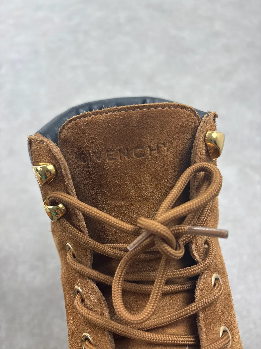 Givenchy Camel Suede Hiking Boots XTQNvGh 7