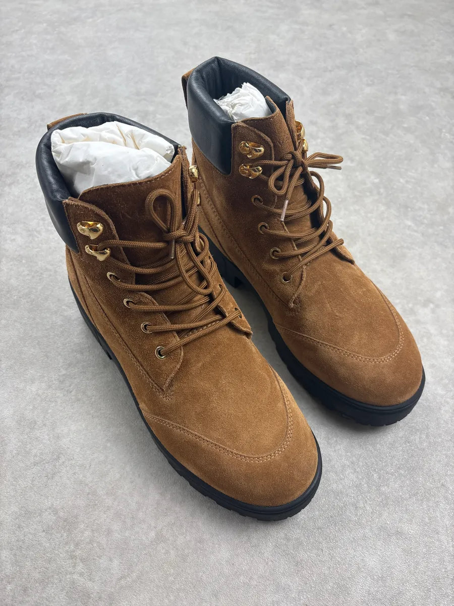 Givenchy Camel Suede Hiking Boots XTQNvGh 3