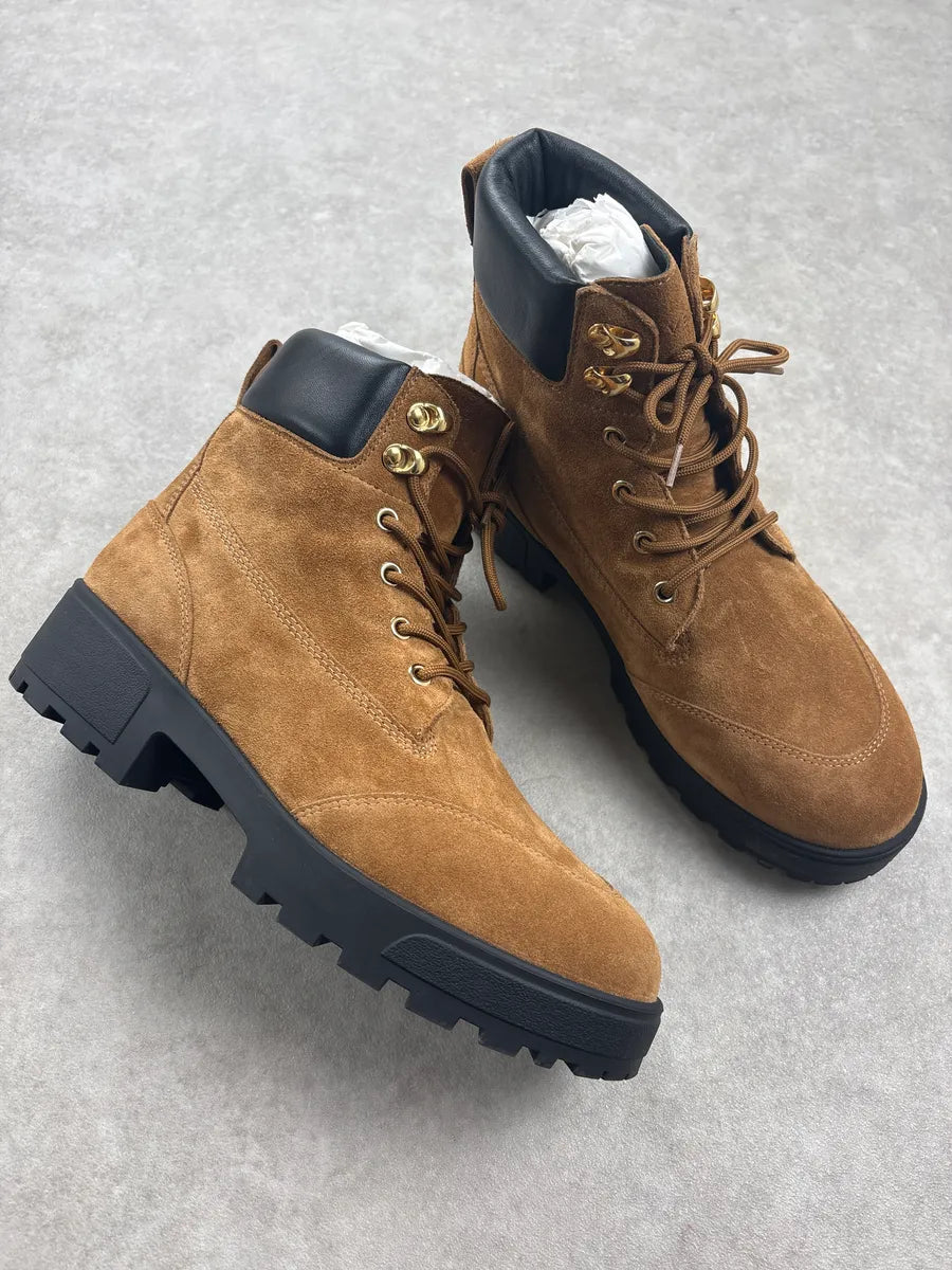 Givenchy Camel Suede Hiking Boots XTQNvGh 4