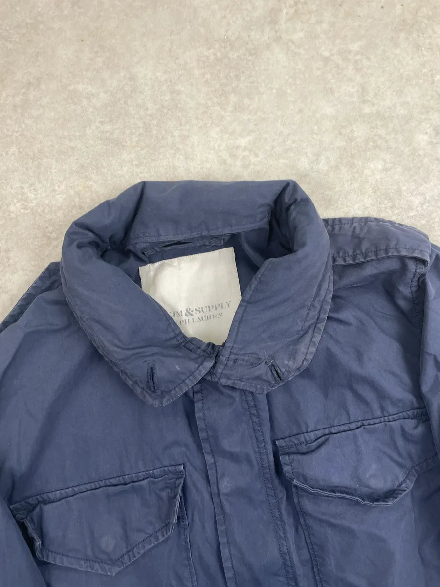 Ralph Lauren Denim & Supply Navy Nylon Multi-Pocket Field Jacket Light Jacket xwVSxUfl 7