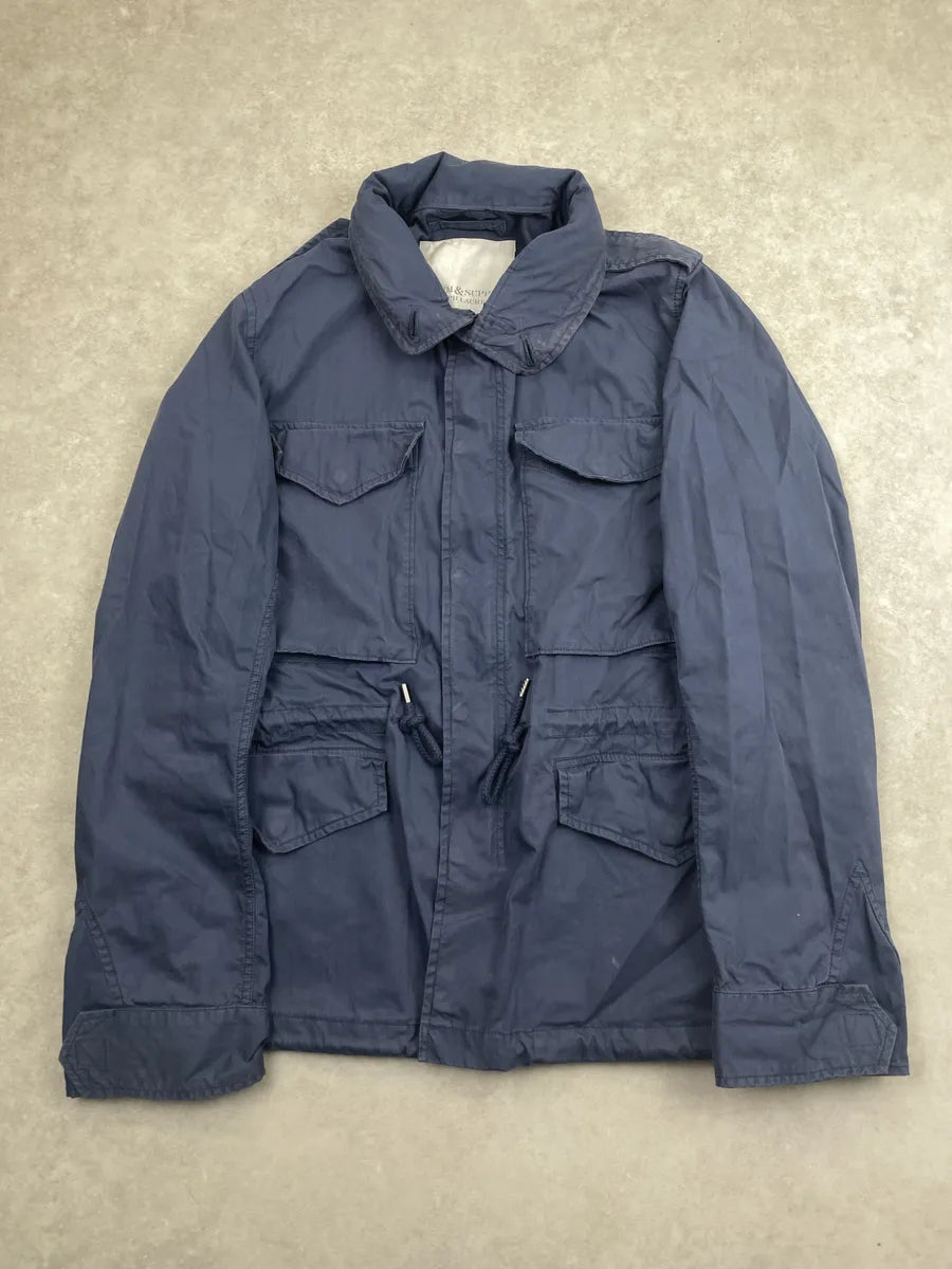 Ralph Lauren Denim & Supply Navy Nylon Multi-Pocket Field Jacket Light Jacket xwVSxUfl 2