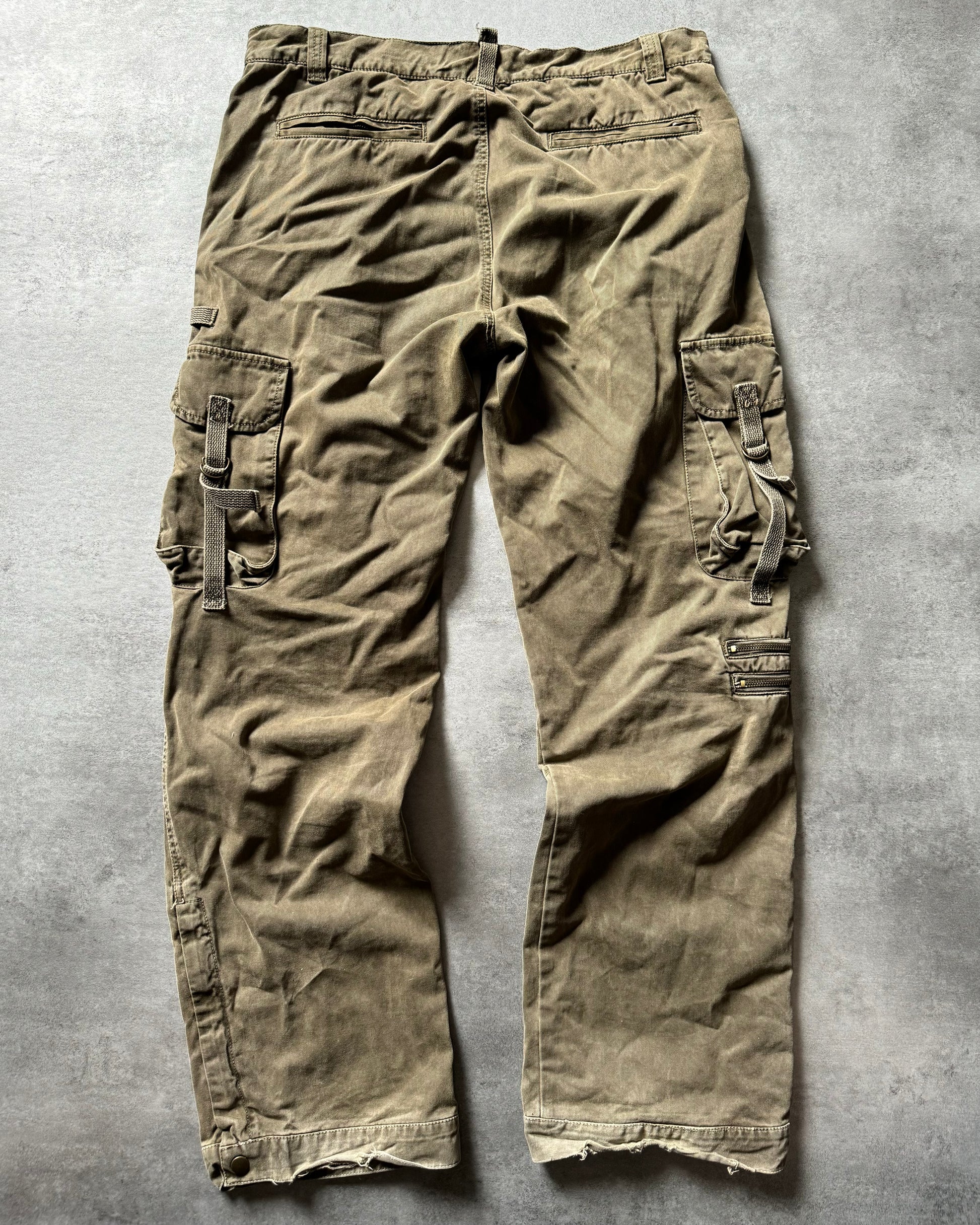 2000s Gete Cargo Olive Utility Pants  (L) - 2