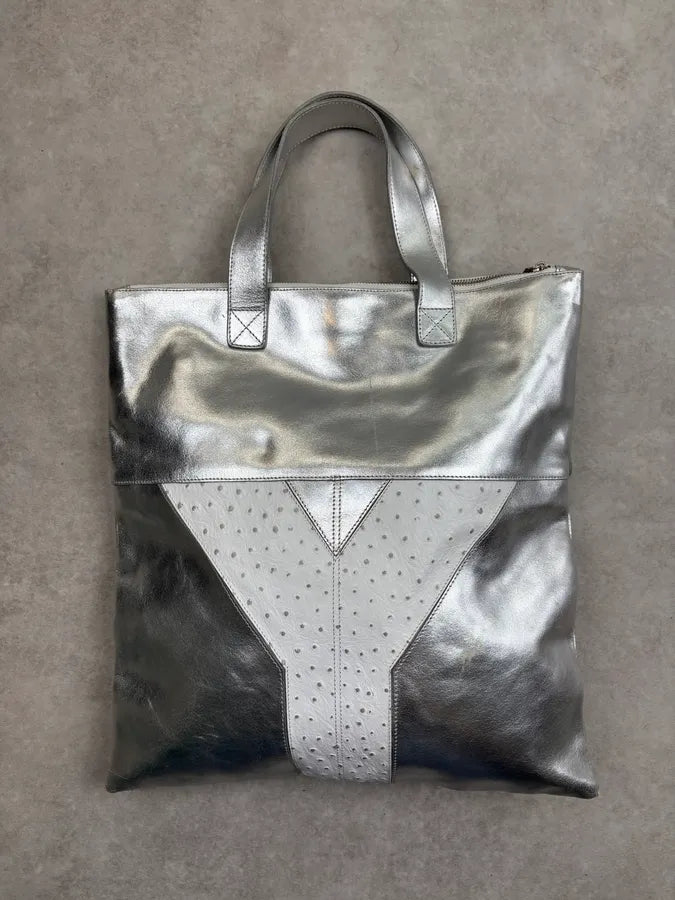 Y-3 X Adidas Leather Silver handle Bag  SswLyUb 10