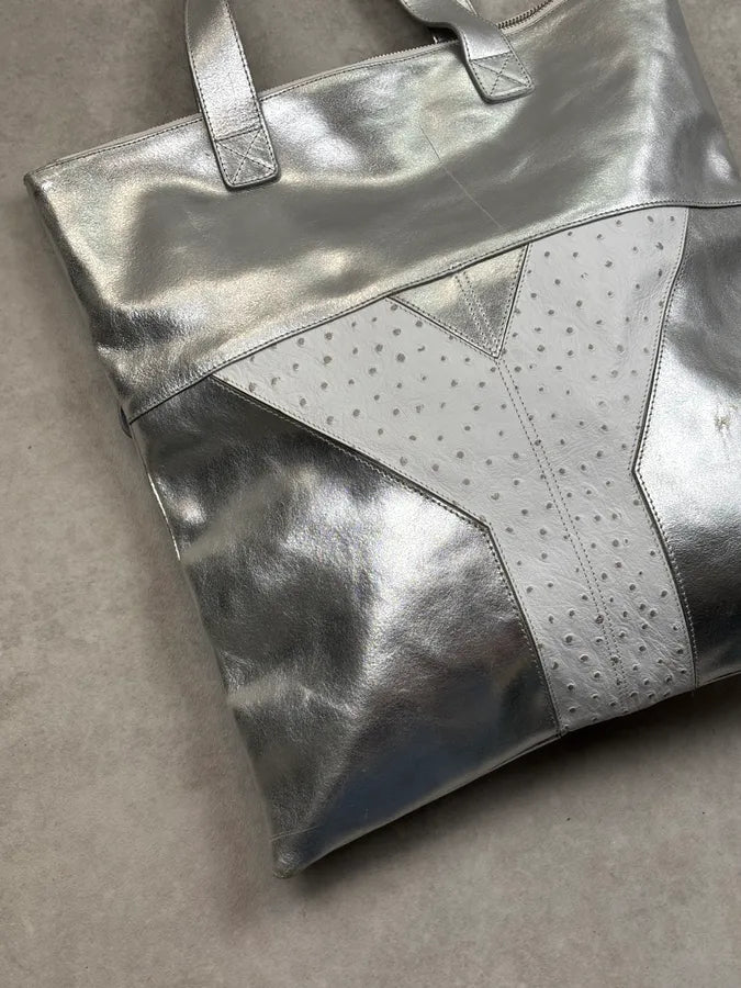 Y-3 X Adidas Leather Silver handle Bag  SswLyUb 11
