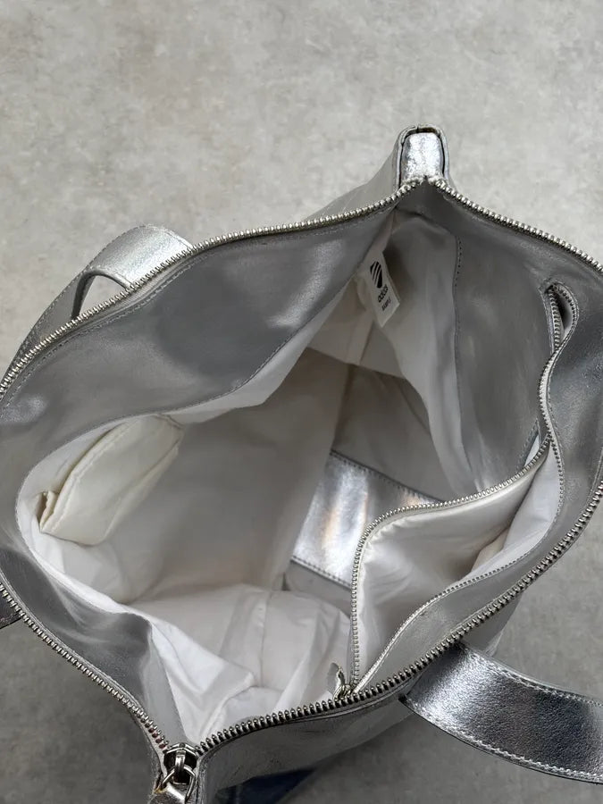 Y-3 X Adidas Leather Silver handle Bag  SswLyUb 16