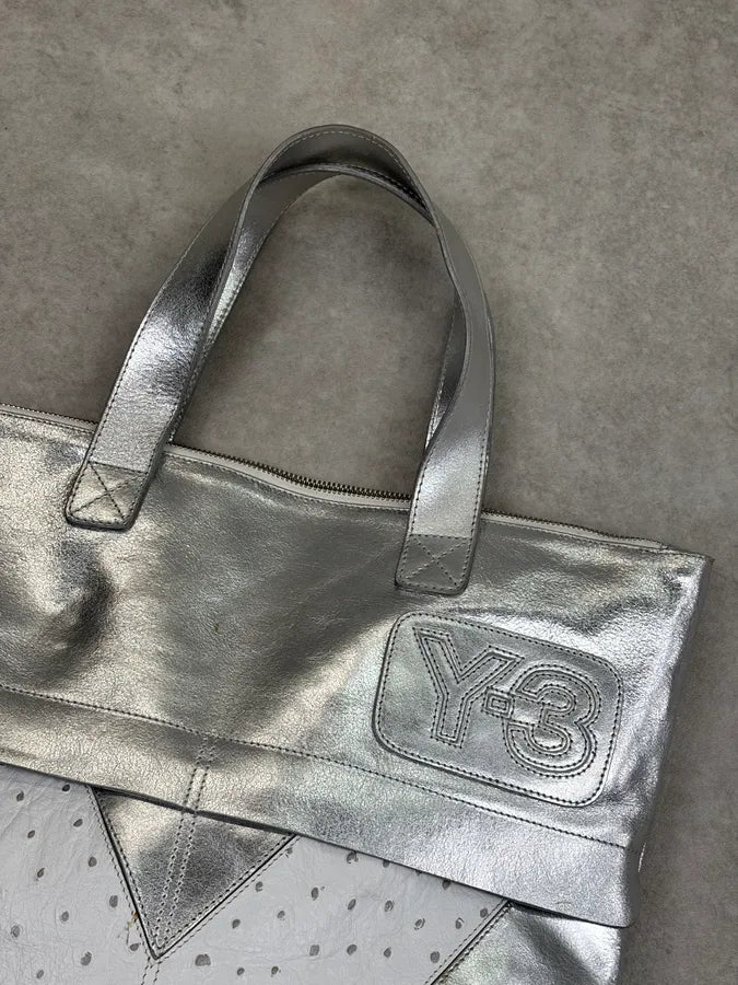 Y-3 X Adidas Leather Silver handle Bag  SswLyUb 3
