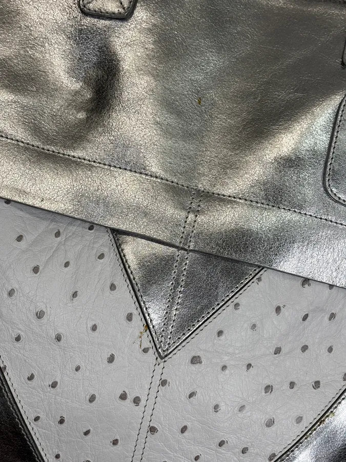 Y-3 X Adidas Leather Silver handle Bag  SswLyUb 4