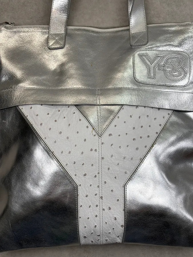 Y-3 X Adidas Leather Silver handle Bag  SswLyUb 5
