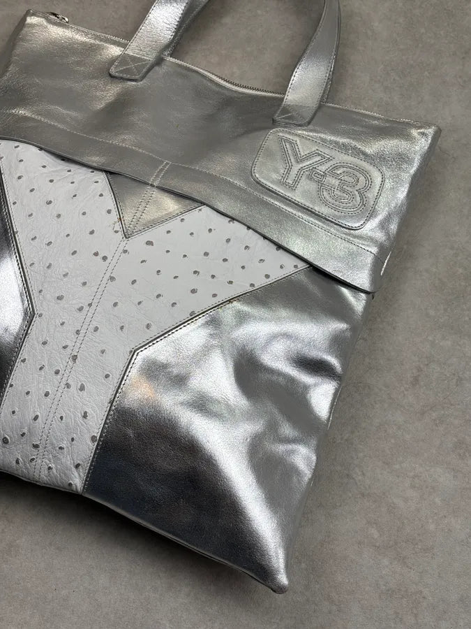 Y-3 X Adidas Leather Silver handle Bag  SswLyUb 6